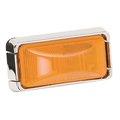 Wesbar Wesbar 203294 2.5 x 1.25 in. Side Marker Light Kit with Chrome Housing - Amber 3001.5284